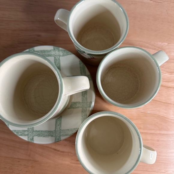 Pfaltzgraff set of 4 cups / saucers in amazing vintage condition - Picture 3 of 5